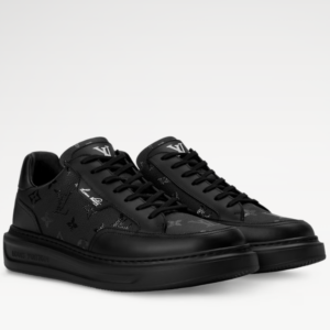 SNEAKERS H T42 NEGR MONOGRAM BRILLANTE