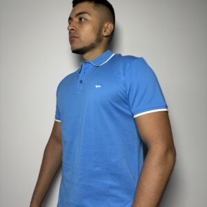POLO H TM AZUL REY CUELLO AZUL LINEA
