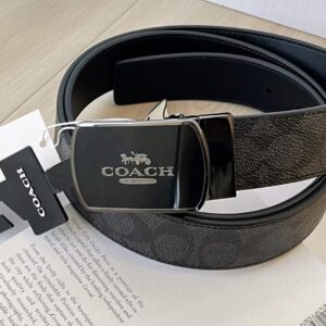 CORREA H TALLA 110 MONOGRAM NEGRA/GRIS