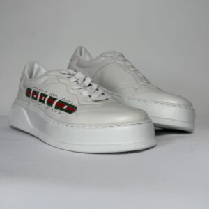 SNEAKERS  H T43 BLANCO LOGO VERDE GUCCI