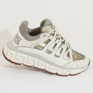 SNEAKER M T37 TRIGRECA BLANCO/AMARILLO LINEAS GRIS