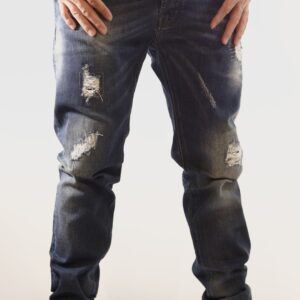 JEAN H TXL-36 POMPEYO #2 AZUL OSCURO DESGASTE