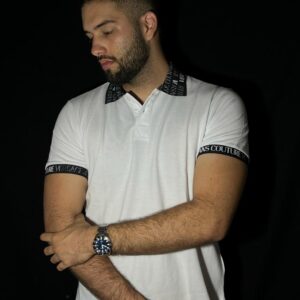 POLO H TL BLANCO CUELLO NEGRO LET BLANCO